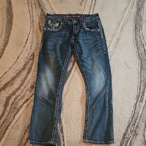 Men's Blue Jeans Rock Revival Bootcut